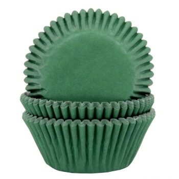 Cupcake Baking Cases - Dark Green